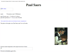 Tablet Screenshot of paul.saers.com